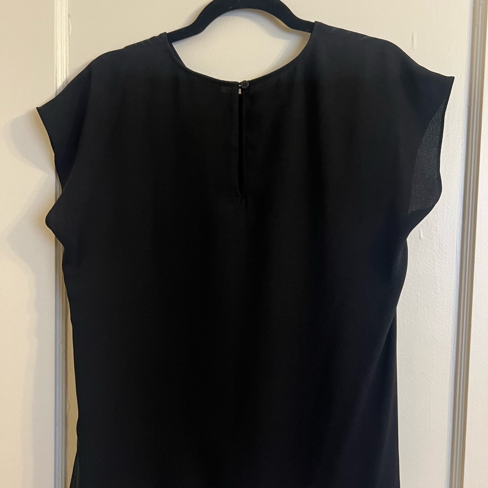 Halogen Black Cap Sleeve Blouse
